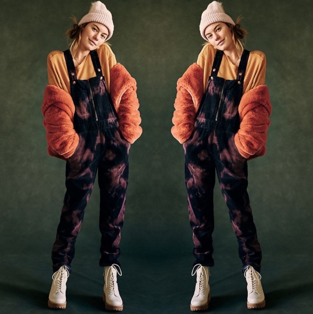 NWOT Anthropologie x Pilcro and the Letterpress Slim Corduroy Overalls